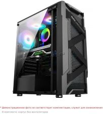 Корпус MidiTower ALSEYE Warrior-B ATX, NoPSU, 2xU2, 1xU3, окно стекло, нижний БП, без вентиляторов Цена