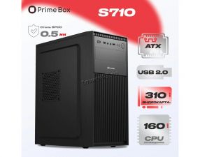 Корпус MidiTower PRIME BOX S710 Black ATX (USB+audio) без блока питания Купить