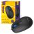 Мышь PERFEO OVAL 1000DPI USB 3 кнопки, 1,8м шнур, бесшумная черная