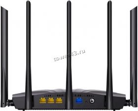 Маршрутизатор (роутер) беспроводной Tenda RX2 Pro 2.4/5/6GHz, AX1500, 4xGLAN, MESH, 5антенн, черый Цена