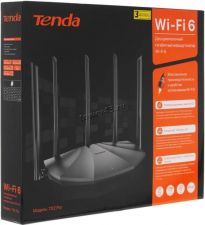 Маршрутизатор (роутер) беспроводной Tenda RX2 Pro 2.4/5/6GHz, AX1500, 4xGLAN, MESH, 5антенн, черый Цены