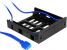 Панель CROWN 2хUSB3.0 в слот 5.25 компьютерного корпуса и слот 1x3.5/2x2.5 CMU3-B5