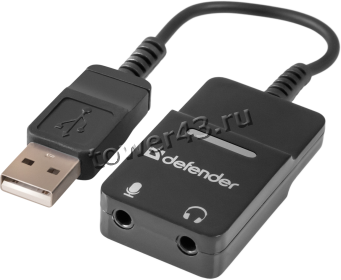 Звуковая карта внешняя USB Sound Stereo Defender/HOCO LS36 0.1м