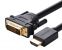 Кабель для монитора HDMI (19pin) -> DVI, вер1.4, 24AWG, 2м