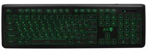 Клавиатура Jet.A SlimLine K20 LED с синей/зеленой светодиодной подсветкой, 105 кл., USB, темно-серая Купить