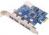 Контроллер PCI-E -> USB3.0 (4 Port, USB 3,0 Hub, PCI-E card) oem