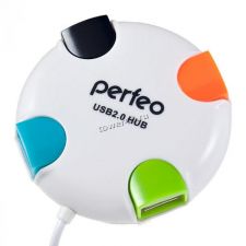Контроллер внешний USB2.0 Hub 4-х портовый Perfeo Retail Цены